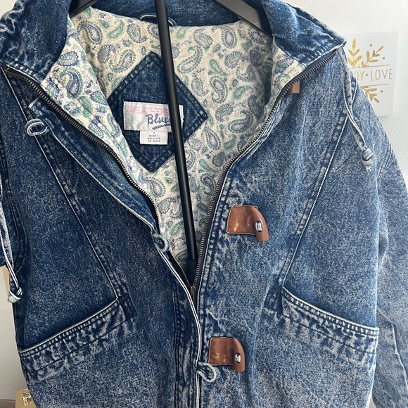 Weathered Blues Vintage 90’s acid wash denim jacket size Small - Picture 13 of 13